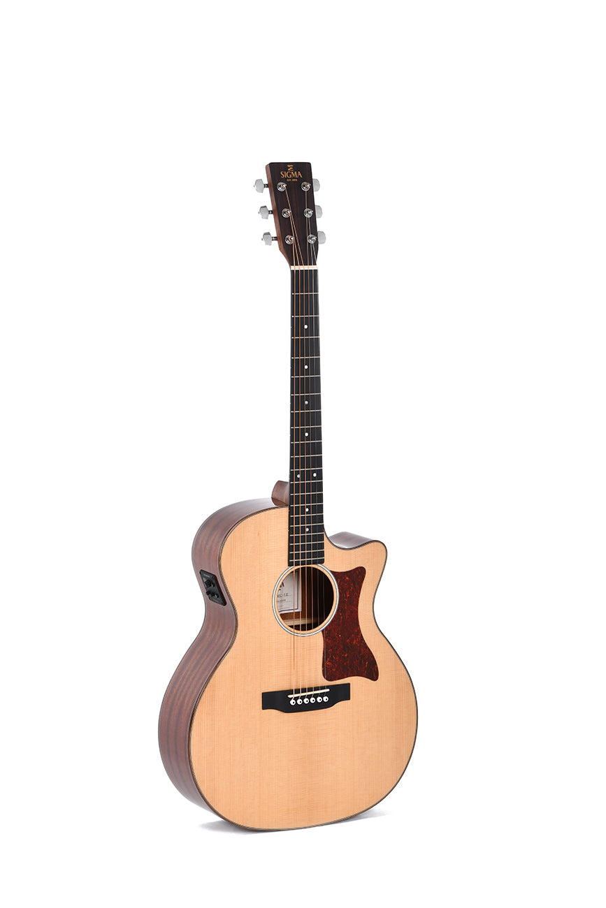Sigma GMC-1E Grand Auditorium - Acoustic Electric Guitar - Natural detail image 2