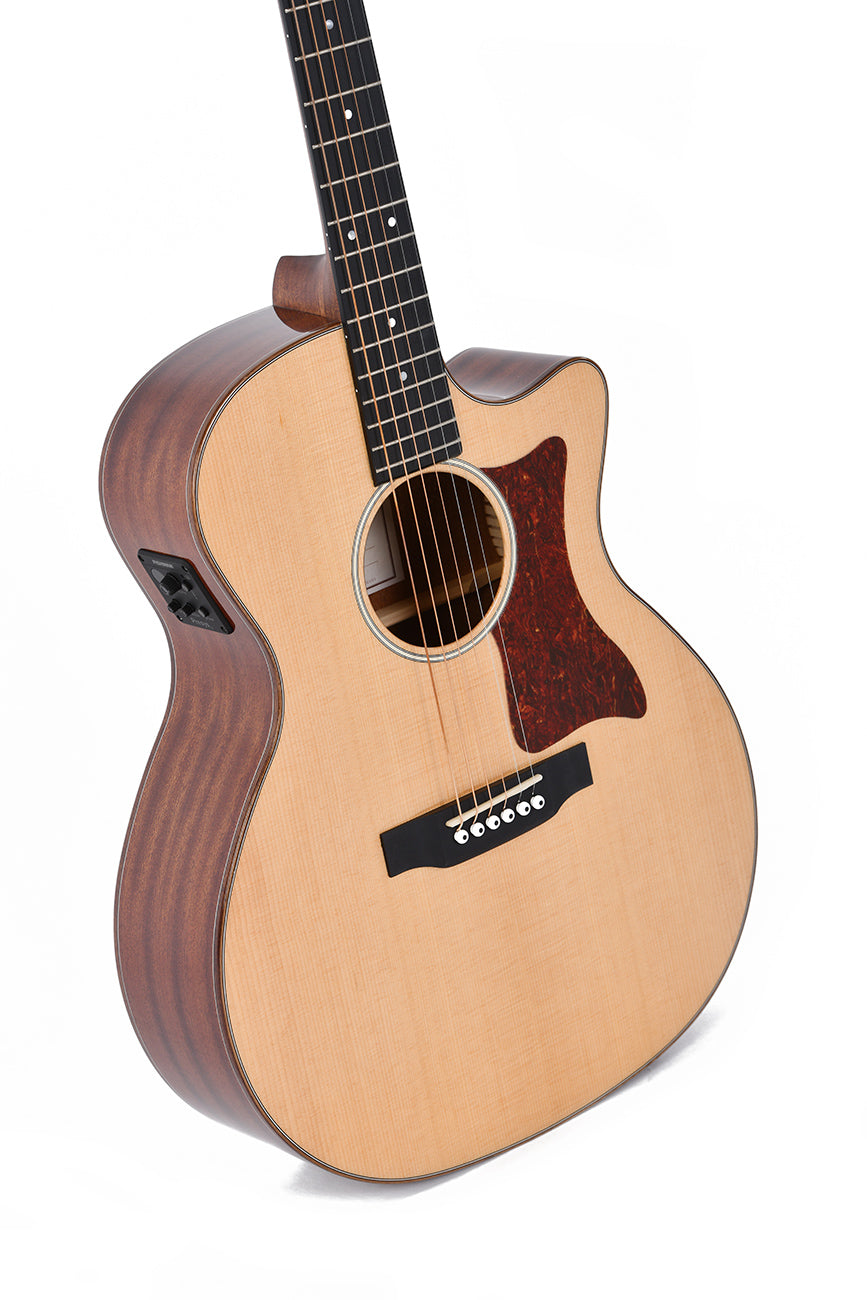 Sigma GMC-1E Grand Auditorium - Acoustic Electric Guitar - Natural detail image 4