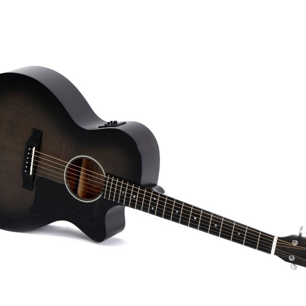 Sigma GMC STE BKB Acoustic Electric Guitar – Black Burst detail image 6