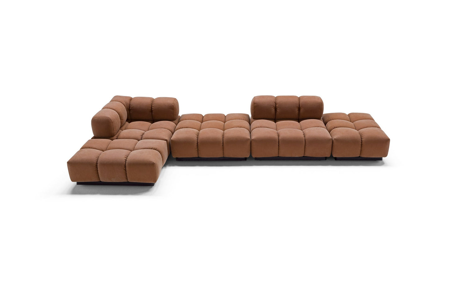 Franco Ferri Sacai Modular Sofa — hero front view with checkerboard quilting