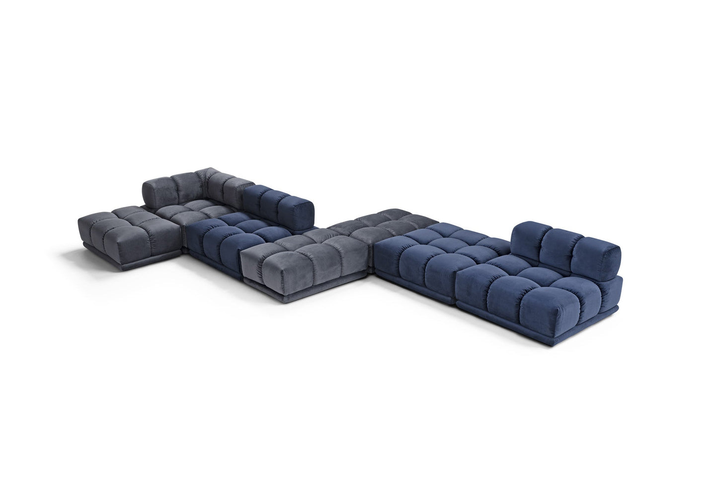 Franco Ferri Sacai Modular Sofa — angled view of full configuration