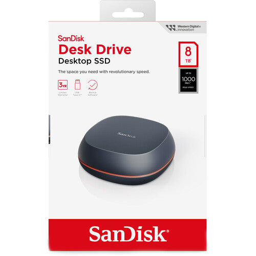 SanDisk 8TB Desk Drive SSD USB-C 3.2 Gen 2 External Drive product image 6
