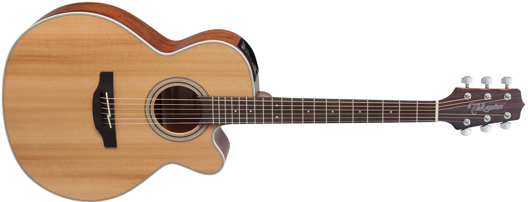 Takamine GN20CE Acoustic-Electric Guitar with Cedar Top - Natural Satin detail image 2