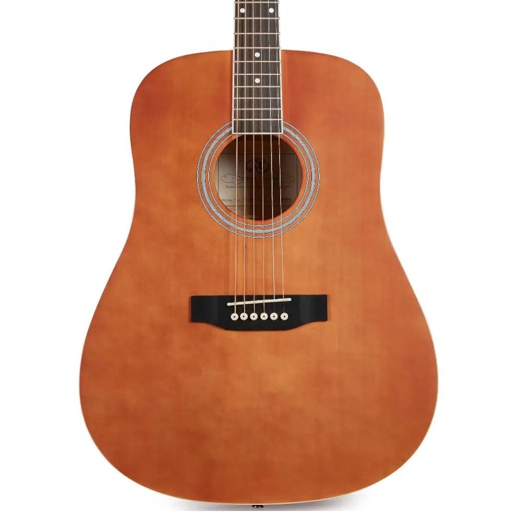 SX SD104 Dreadnought Acoustic Guitar – Brown product image