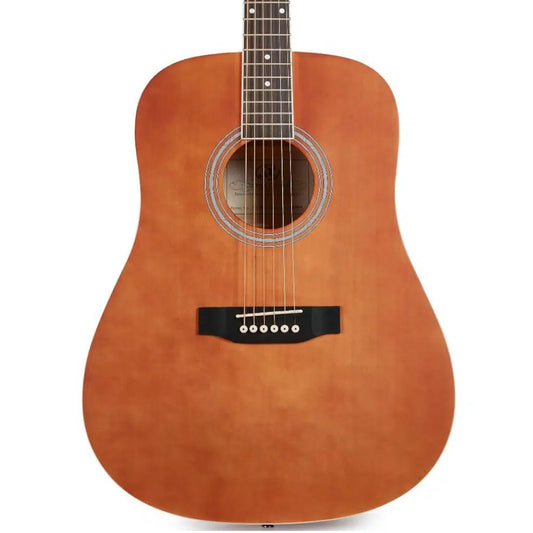 SX SD104 Dreadnought Acoustic Guitar – Brown product image
