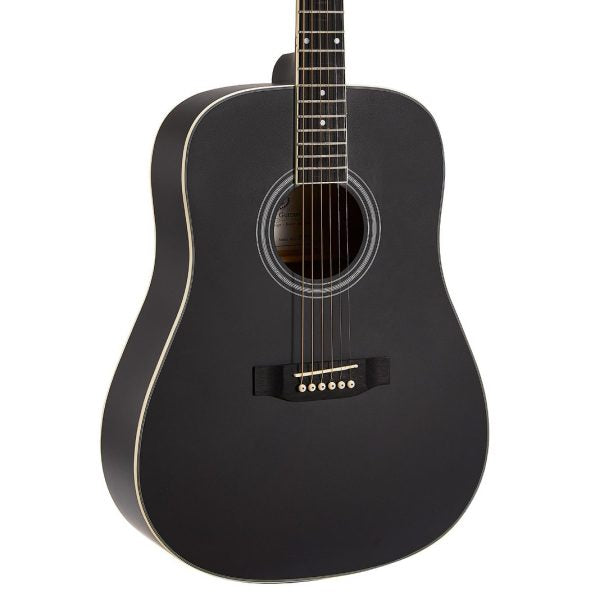 SX SD104K Dreadnought Acoustic Guitar Pack - Black detail image 5