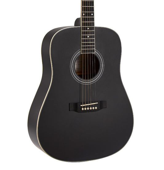 SX SD104K Dreadnought Acoustic Guitar Pack - Black product image