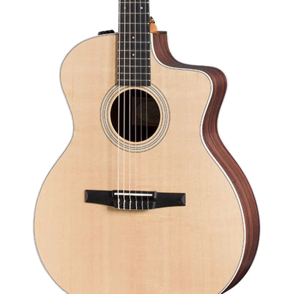 Taylor 214ce-N Nylon Acoustic-electric Guitar - Natural detail image 8