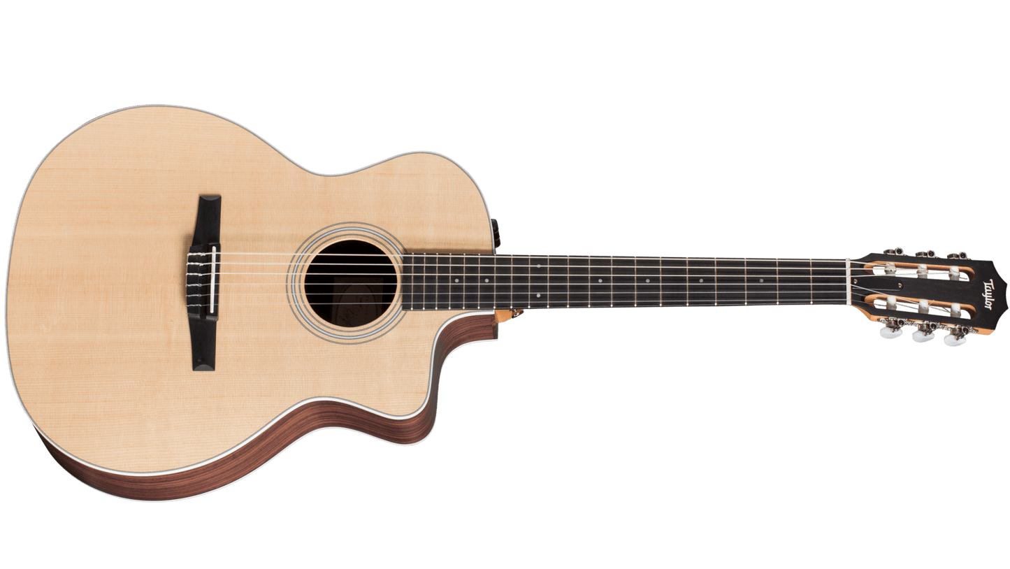 Taylor 214ce-N Nylon Acoustic-electric Guitar - Natural detail image 2