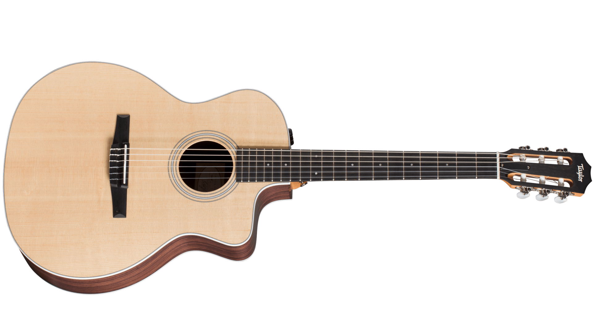 Taylor 214ce-N Nylon Acoustic-electric Guitar - Natural detail image 2