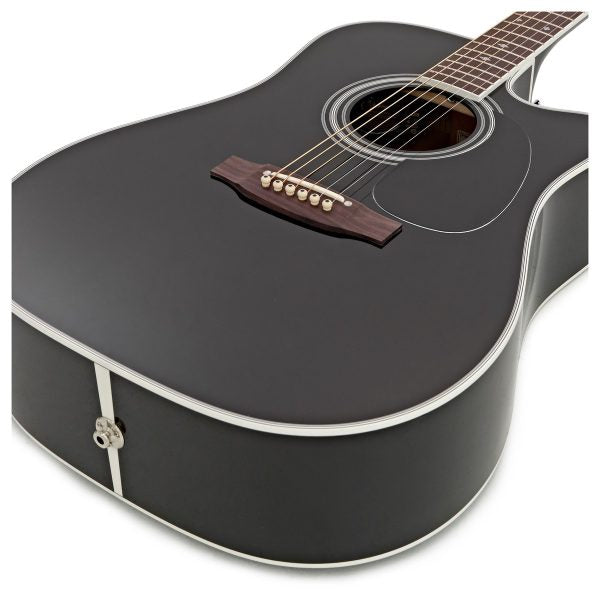Takamine EF341SC Acoustic-Electric Guitar - Black detail image 8
