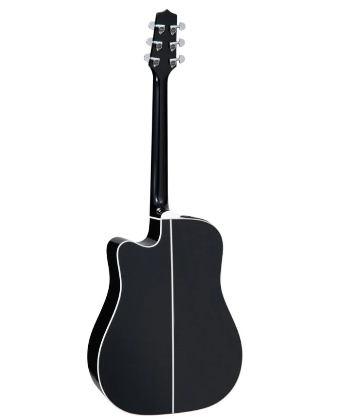 Takamine EF341SC Acoustic-Electric Guitar - Black detail image 4