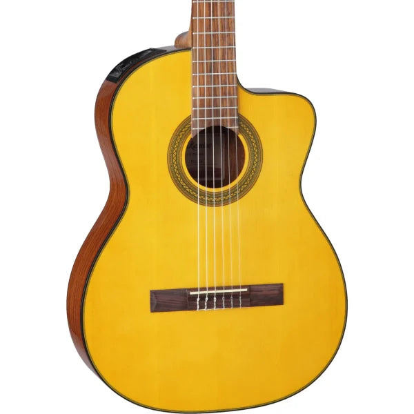 Takamine GC1CE Nylon String Acoustic Guitar - Natural detail image 7