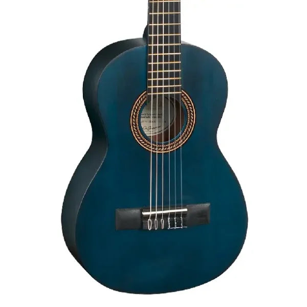 Valencia 1/4 Classical Guitar - Transparent Blue detail image 3