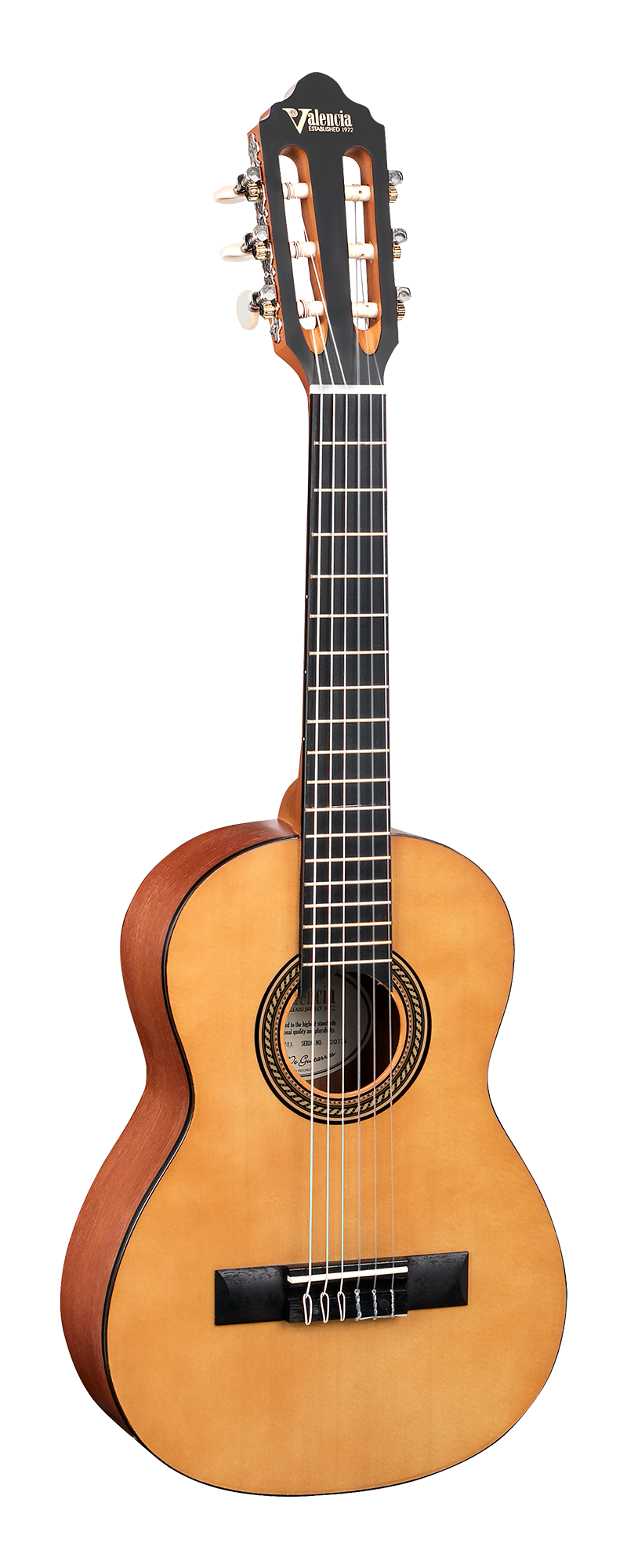 Valencia 1/4 Classical Guitar Natural detail image 2