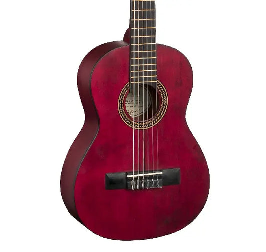 Valencia 1/4 Classical Guitar - Transparent Red product image