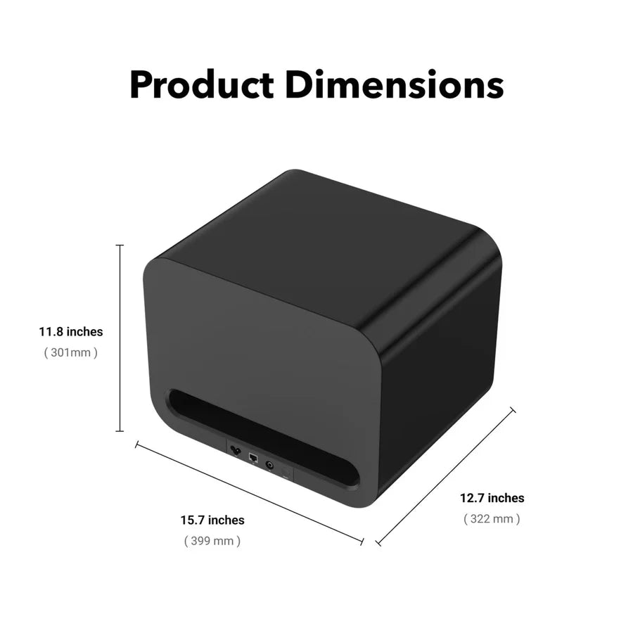 WiiM Sub Pro Wireless Subwoofer – Black - View 3