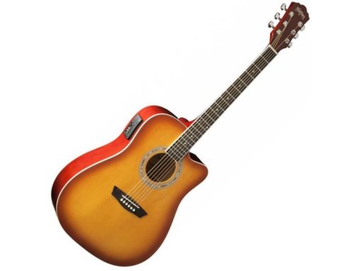 Washburn WA90CETS Acoustic Electric Guitar - Sunburst detail image 2