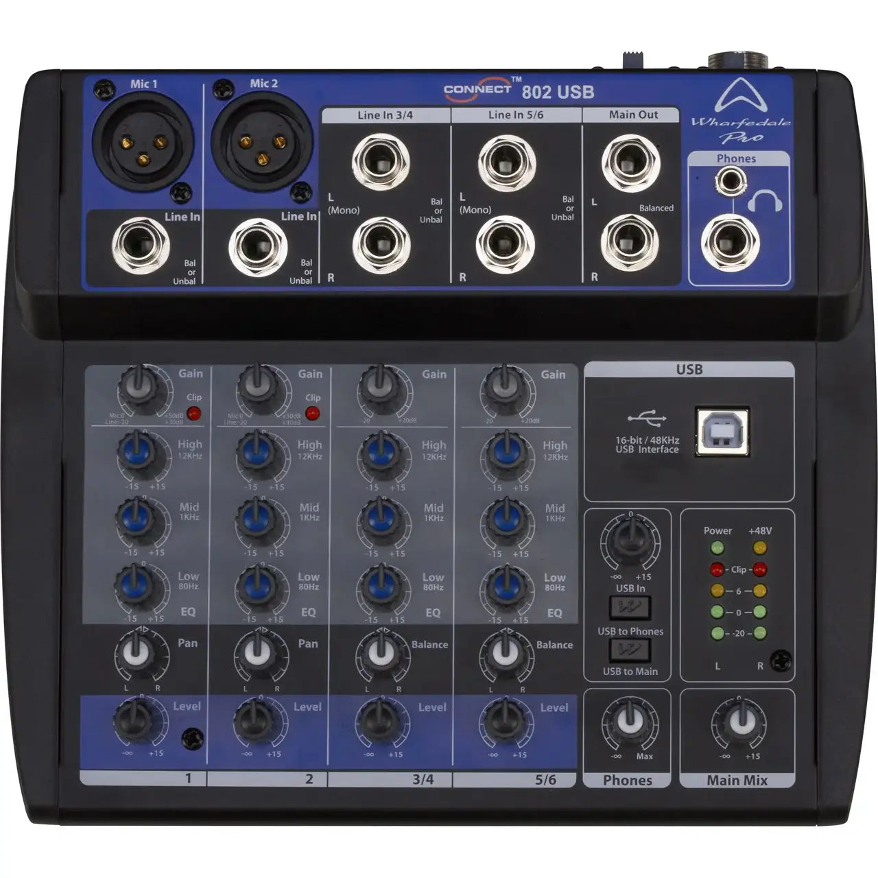 Wharfedale CONNECT 802USB Mixer - Wharfedale - VisionSounds South Africa