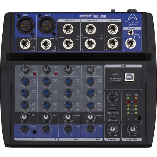 Wharfedale CONNECT 802USB Mixer - Wharfedale - VisionSounds South Africa