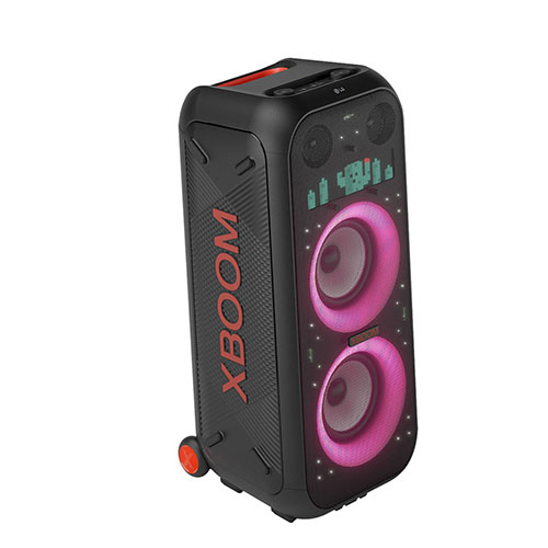 LG XBOOM 1000W Portable Party Speaker with Bluetooth – Pixel LED & Multi-Colour Ring Lighting view 3