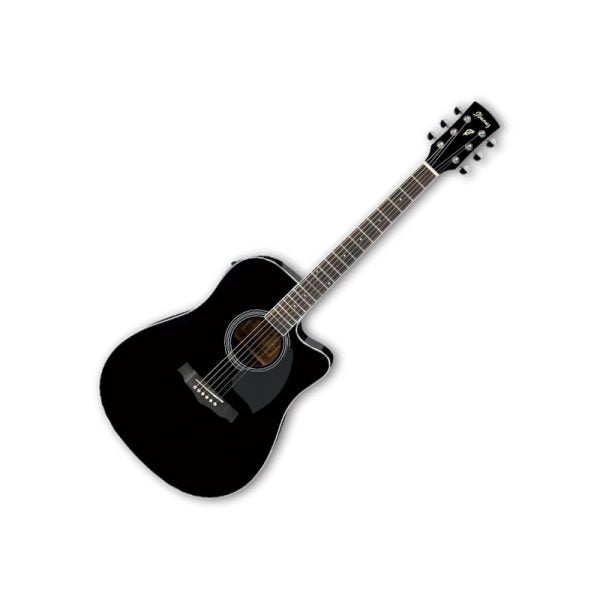 Ibanez PF15ECE PF Performance Series Acoustic/Electric Guitar - Black detail image 7