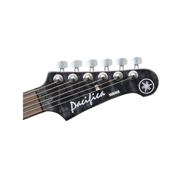 Yamaha Pacifica 212V Electric Guitar with Quilted Maple Top in Translucent Black detail image 6