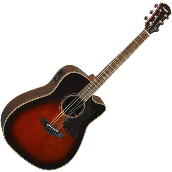 Yamaha A1R Acoustic-electric Guitar - Tobacco Brown Sunburst detail image 6