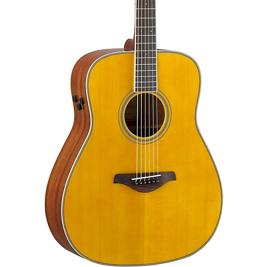 Yamaha FG-TA TransAcoustic Dreadnought Acoustic-electric Guitar - Vintage Tint product image