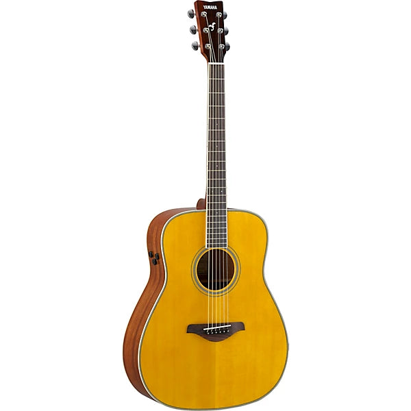 Yamaha FG-TA TransAcoustic Dreadnought Acoustic-electric Guitar - Vintage Tint detail image 2