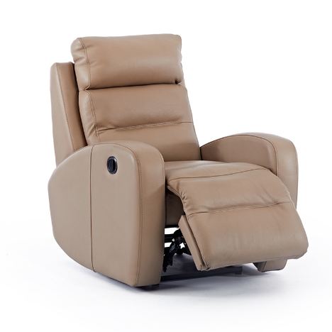 Bronx Motion Incliner Cinema Seat — side profile in upright position