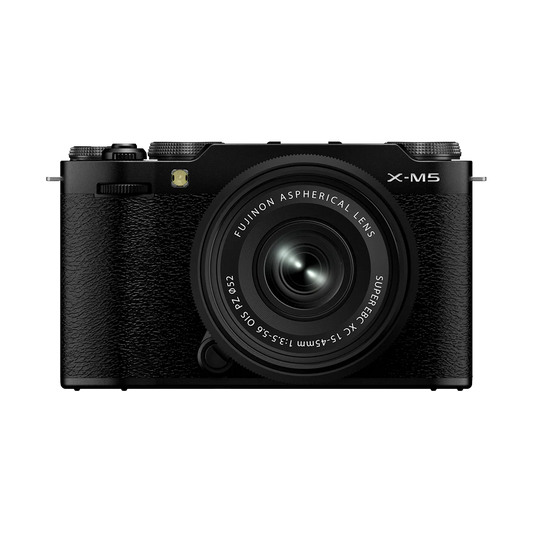 Fujifilm X-M5 Mirrorless Camera with XC 15-45mm f/3.5-5.6 Lens (Black)