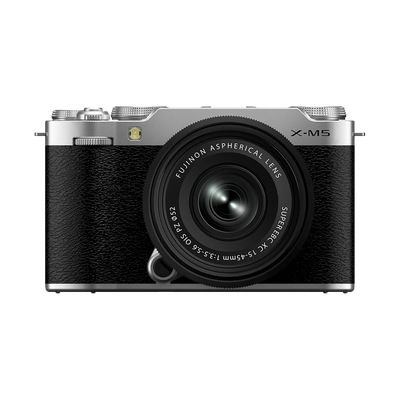 Fujifilm X-M5 Mirrorless Camera with XC 15-45mm f/3.5-5.6 Lens (Silver)