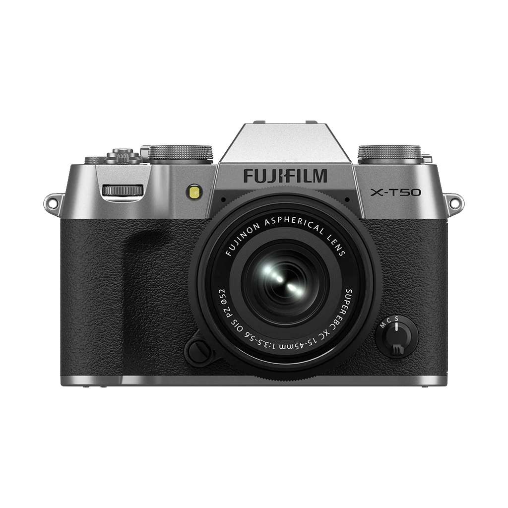 Fujifilm X-T50 Mirrorless Camera with 15-45mm f/3.5-5.6 Lens (Silver)