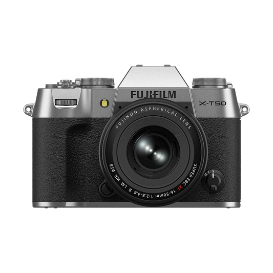 Fujifilm X-T50 Mirrorless Camera with 16-50mm Lens (Silver)