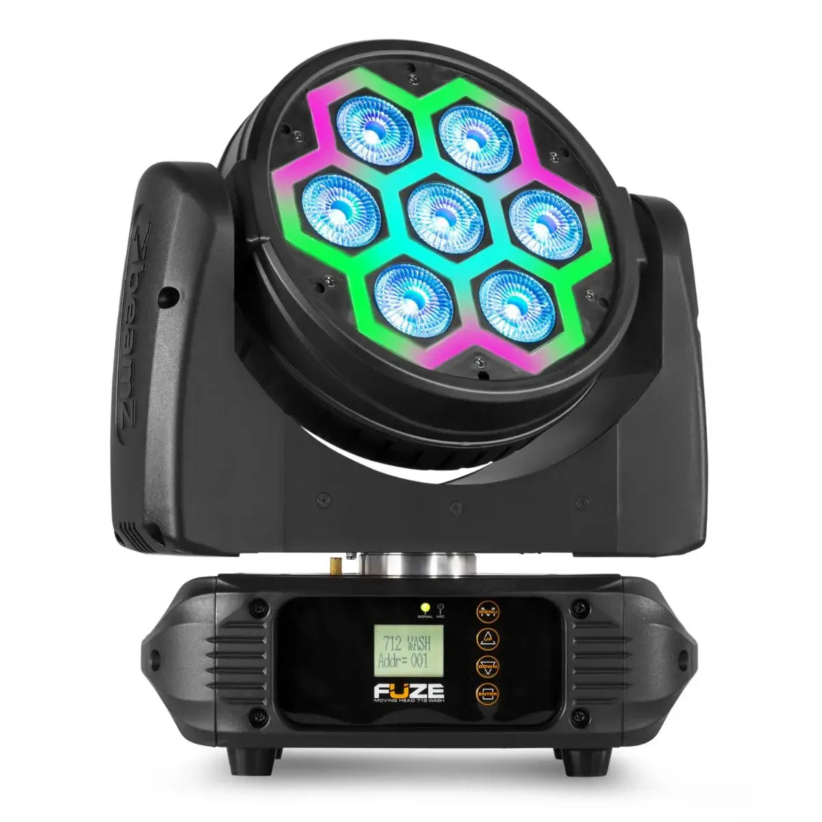 Beamz FUZE712 – 7x 12W 4-In-1 Wash Moving Head LED - Beamz - VisionSounds South Africa