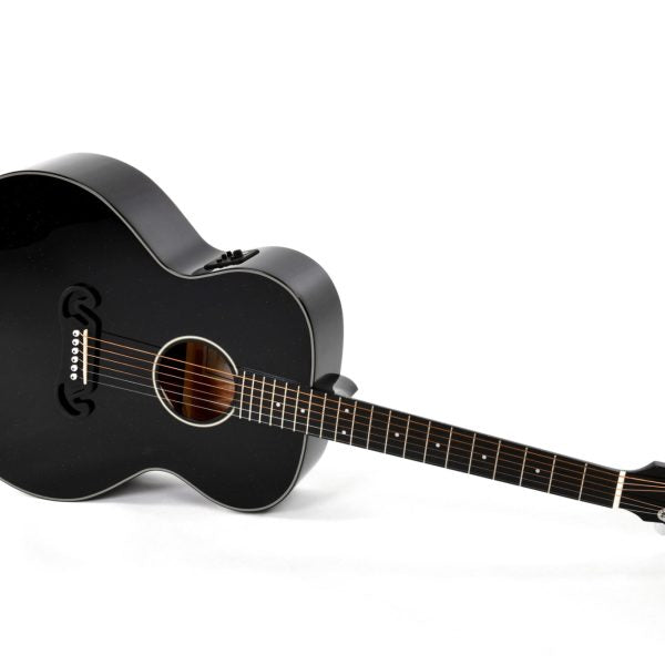 Sigma GJM-1E-MFBK Acoustic Guitar: Black Sparkle detail image 7