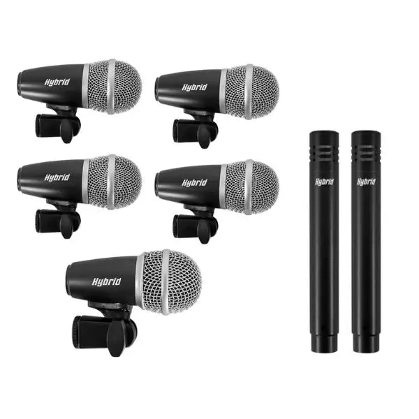 Hybrid DK7B : 7 Piece Drum Microphone Set - Hybrid - VisionSounds South Africa