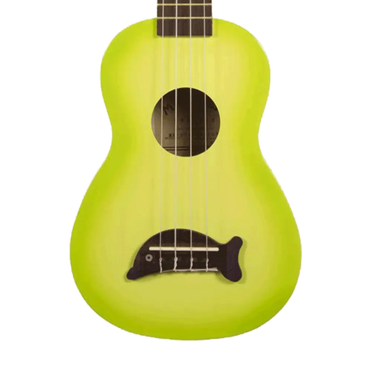 Kala MKSD Makala Dolphin Soprano Ukulele Green Apple Burst - Kala - VisionSounds South Africa