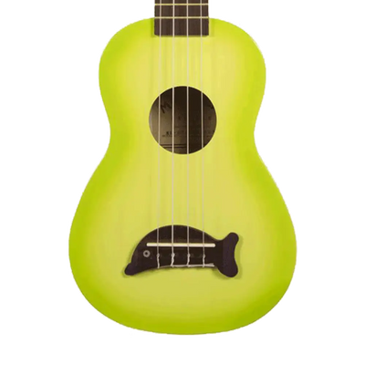 Kala MKSD Makala Dolphin Soprano Ukulele Green Apple Burst - Kala - VisionSounds South Africa