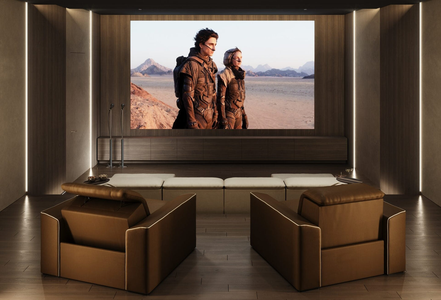 Vismara Kubrik reclining sofa — rear view showing back panel