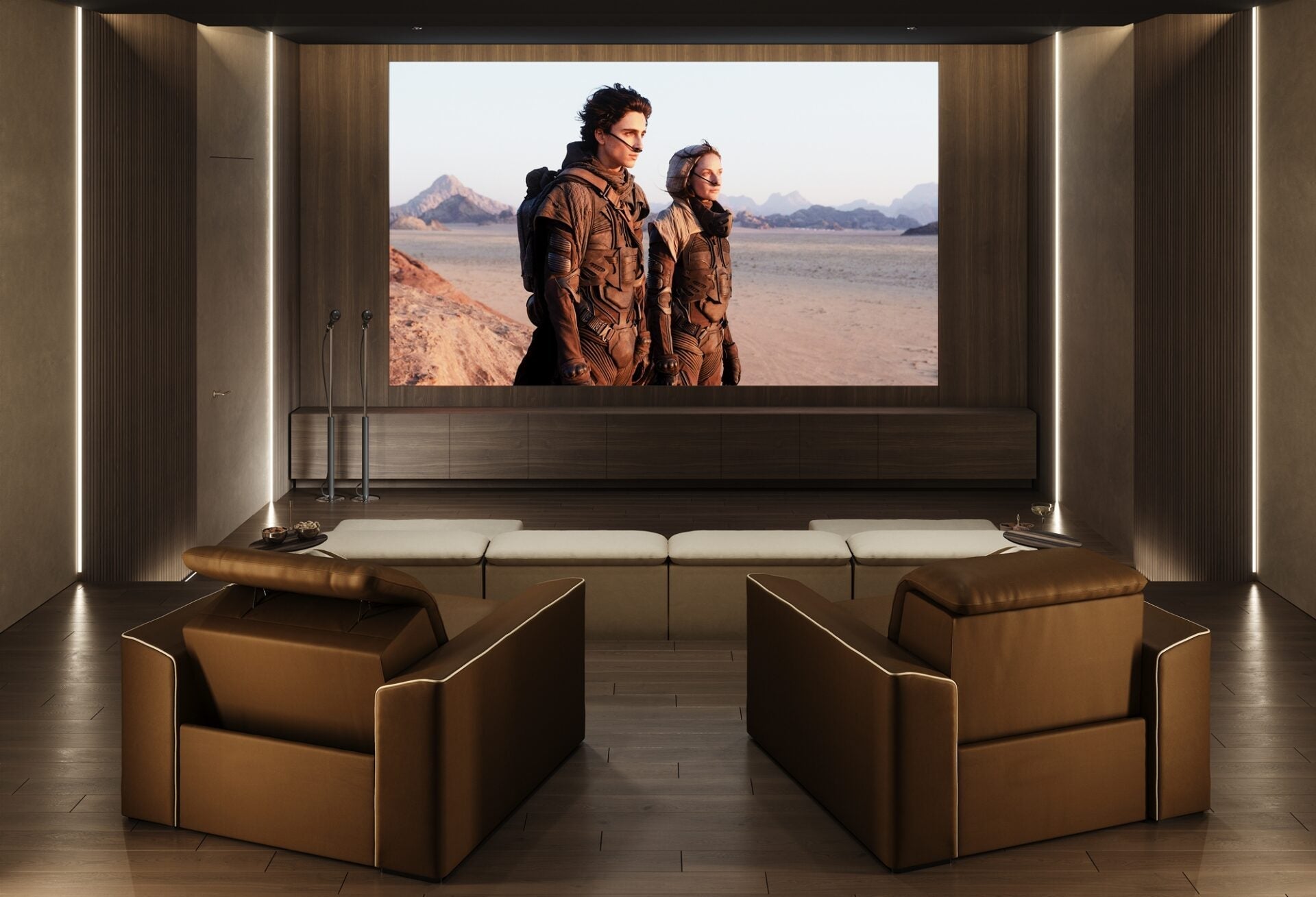Vismara Kubrik reclining sofa — modular three-seat configuration