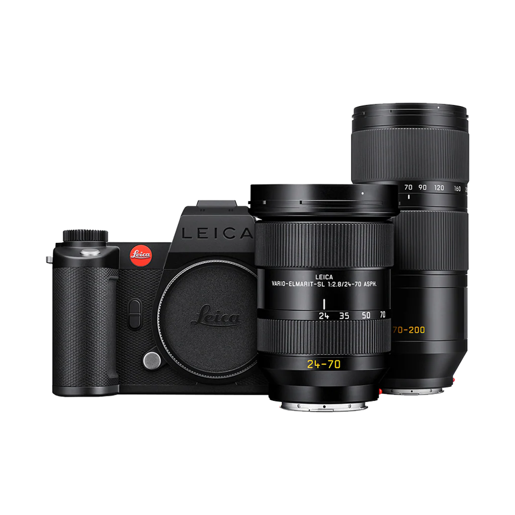 Leica SL3-S Mirrorless Full-Frame Camera with Vario-Elmarit-SL 24-70mm f/2.8 ASPH Lens and Vario-Elmarit-SL 70-200mm f/2.8 AS