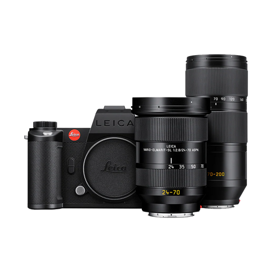 Leica SL3-S Mirrorless Full-Frame Camera with Vario-Elmarit-SL 24-70mm f/2.8 ASPH Lens and Vario-Elmarit-SL 70-200mm f/2.8 AS