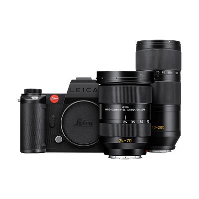 Leica SL3-S Mirrorless Full-Frame Camera with Vario-Elmarit-SL 24-70mm f/2.8 ASPH Lens and Vario-Elmarit-SL 70-200mm f/2.8 AS