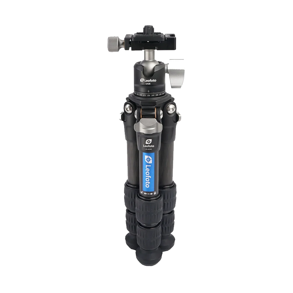 Leofoto Ranger LS-223C and LH-25 Carbon Fiber Table Tripod Kit