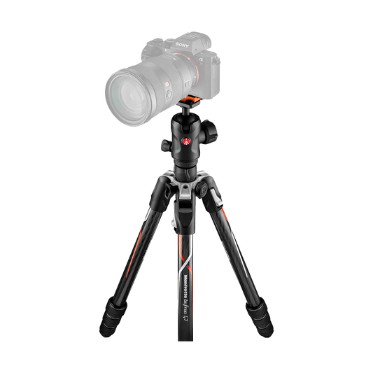 Manfrotto Befree GT Travel Carbon Fiber Tripod with 496 Ball Head for Sony a Series Cameras (Black)