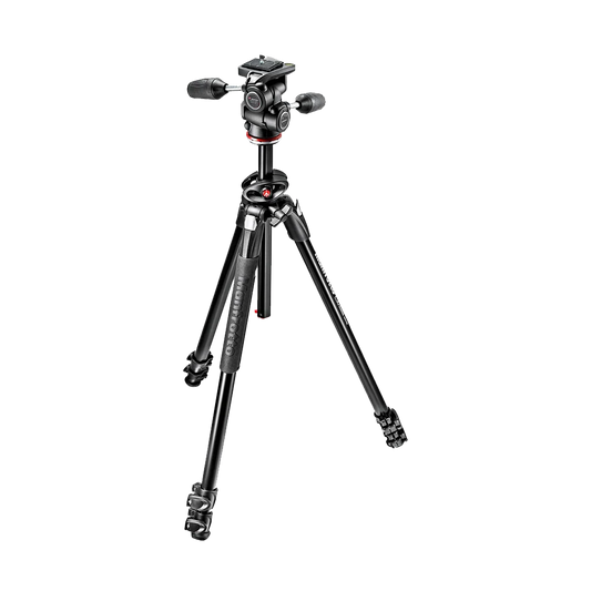 Manfrotto MK290DUA3-3W 3-Section Dual Aluminium Tripod with 3-Way Head