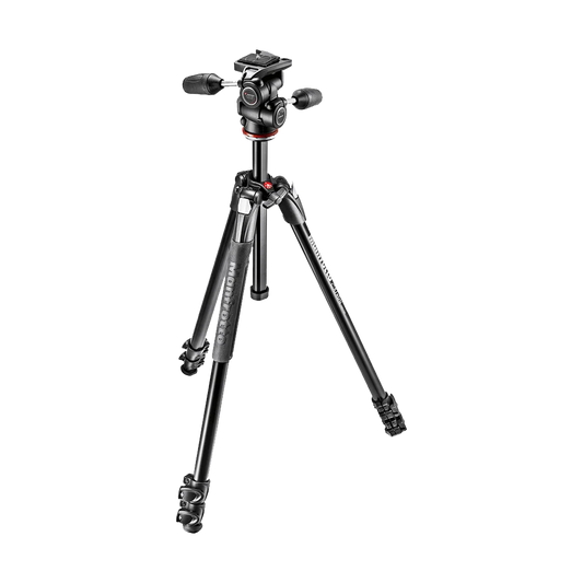 Manfrotto MK290XTA3-3W 290 Xtra Aluminium 3-Section Tripod with 3-Way Head