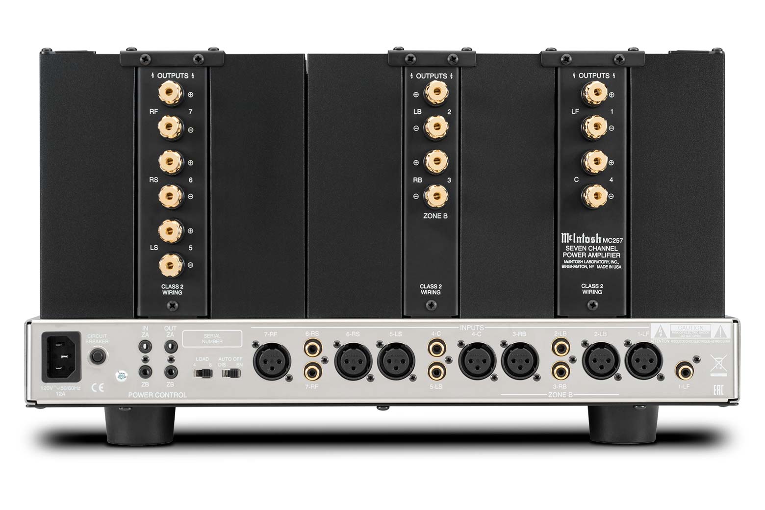 McIntosh MC257 7-Channel Solid State Amplifier - View 2